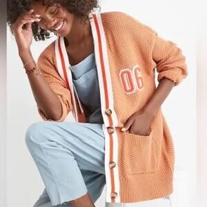 Aerie Oversized Varsity Cardigan School Academia Preppy